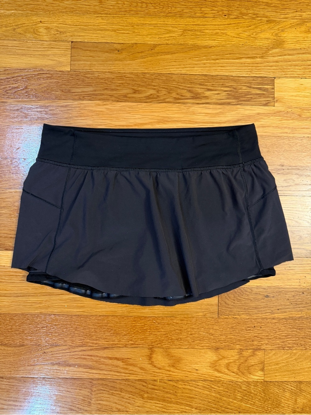 Lululemon Final Lap Skirt Black - Size 8 Skort *No Drawcord*
